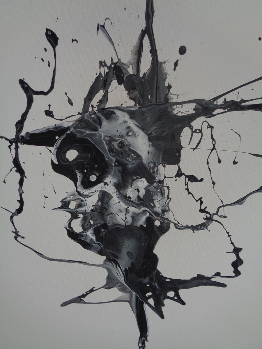 Abstrakte Komposition in lebendigen Farben