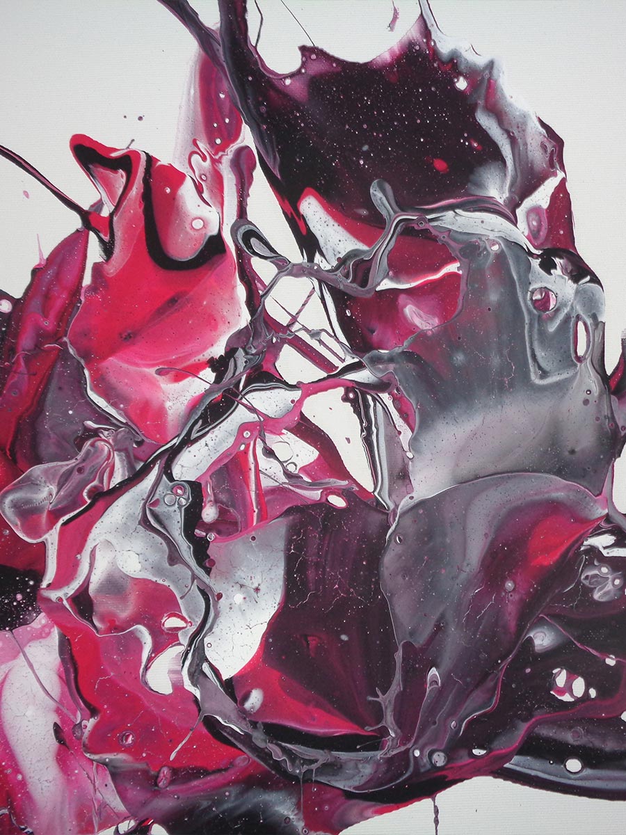 Künstlerisches Schüttbild mit kräftiger Textur